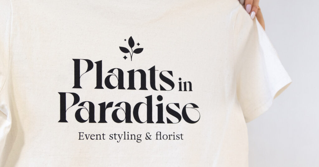 Plants in Paradise screen printing