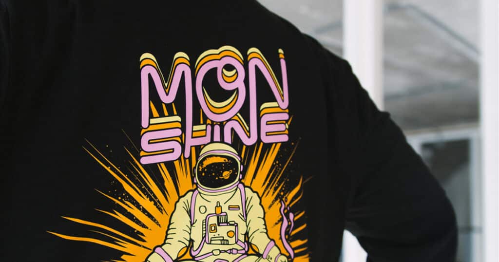 Moonshine screen printing