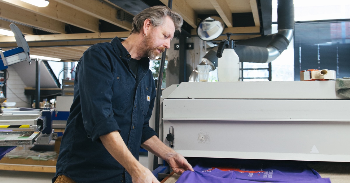 drukker Carel zeefdruk